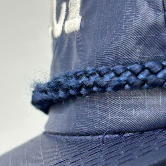 Vtg MCI Telecom Embroidered Rope Hat OSFA Snapback Cap Nylon 80s 90s Telephone - Picture 7 of 16